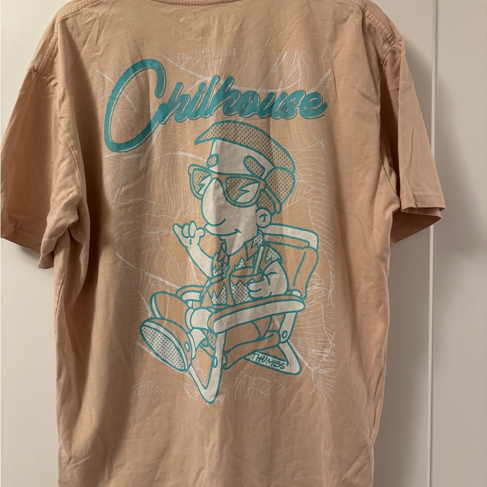 THUMBS brand Chillhouse Milhouse The Simpsons pink Graphic Tee XL